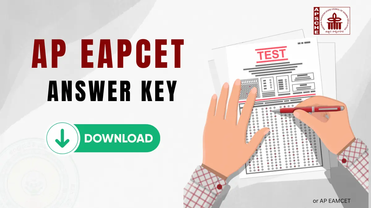 AP EAPCET Answer Key 2024 Link, Download Official PDF