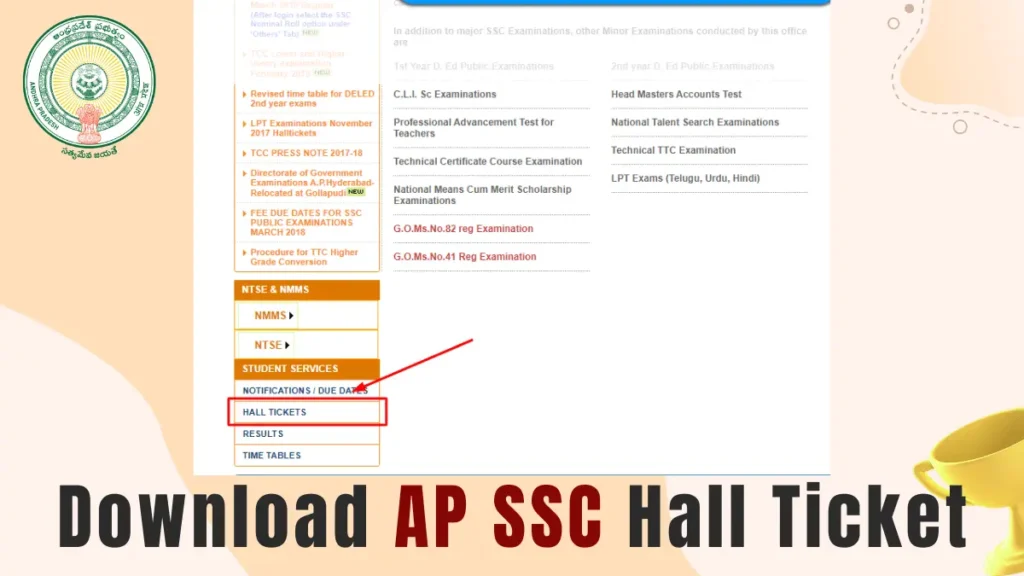 AP SSC Hall Tickets 2024 How to Download AP 10th Admit Card